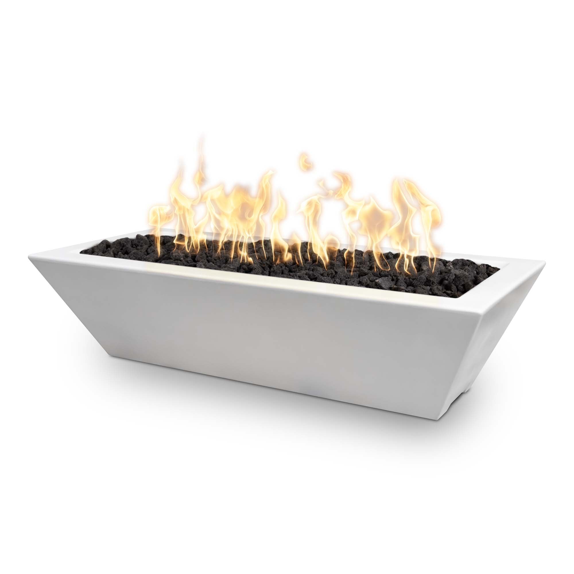 The Outdoor Plus Maya Concrete Linear Fire Bowl