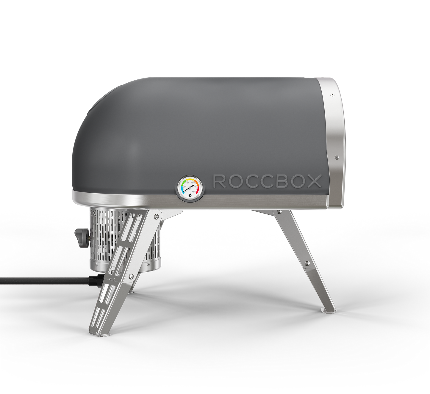 Gozney Roccbox Portable Pizza Oven - Gray Color - Side View