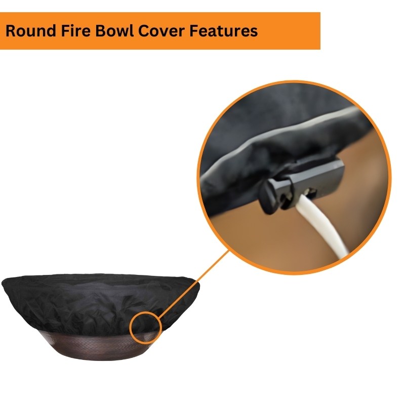 The Outdoor Plus Round Fire Bowl Canvas Cover