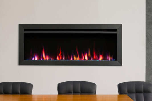 SimpliFire Allusion Slim 50'' Wall Mount / Recessed Electric Fireplace
