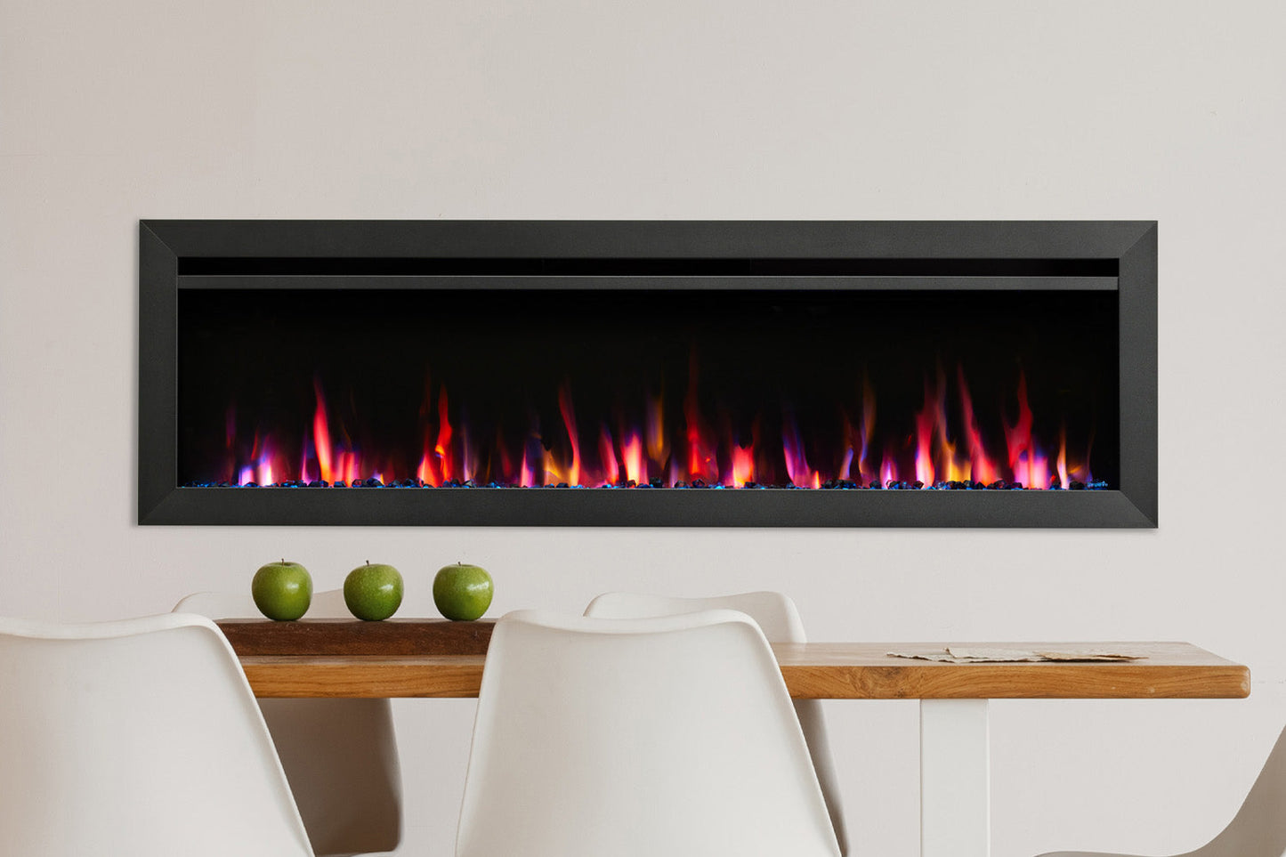 SimpliFire Allusion Slim 60'' Wall Mount / Recessed Electric Fireplace