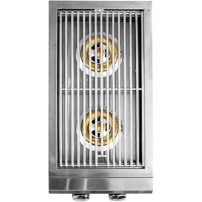 Summerset Pro Built-In Double Side Burner - Top View Showing the Burners