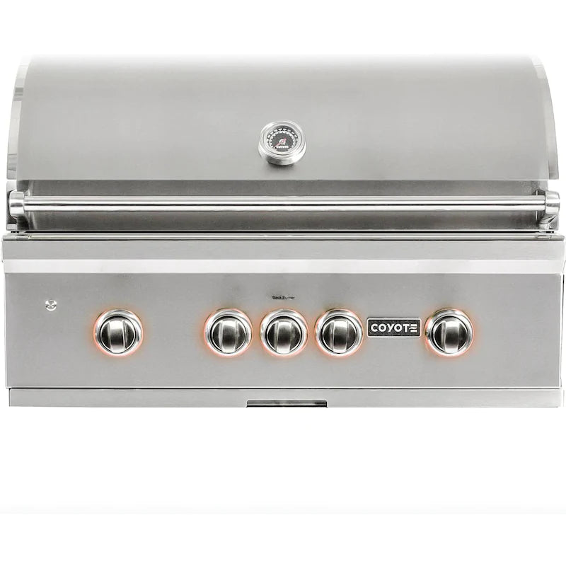 Coyote S-Series 36-Inch Built-In Propane Gas Grill With LED Lights - C2SL36LP