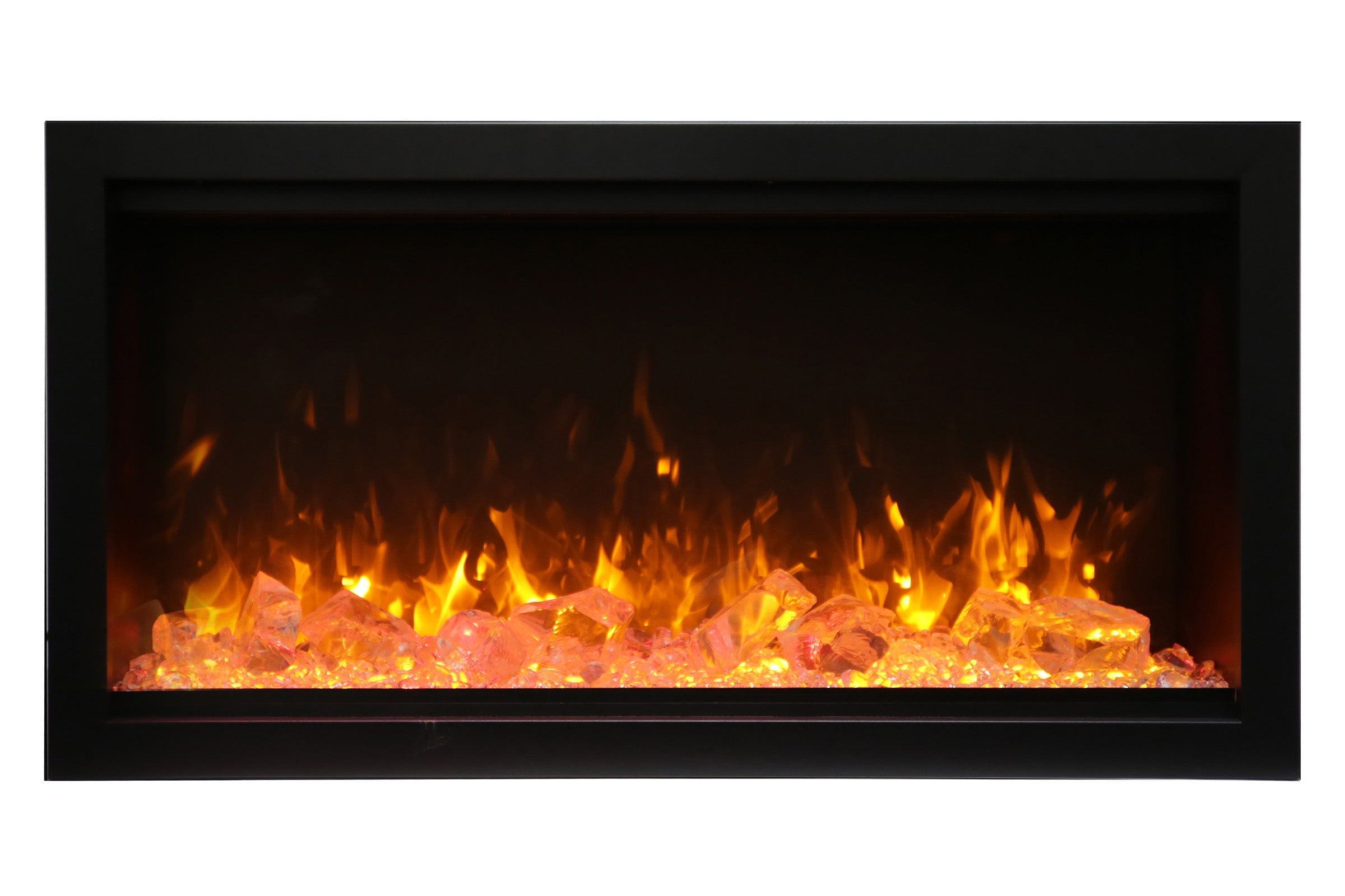 Amantii Symmetry 60'' Extra Tall & Deep Recessed Linear Indoor/Outdoor Electric Fireplace