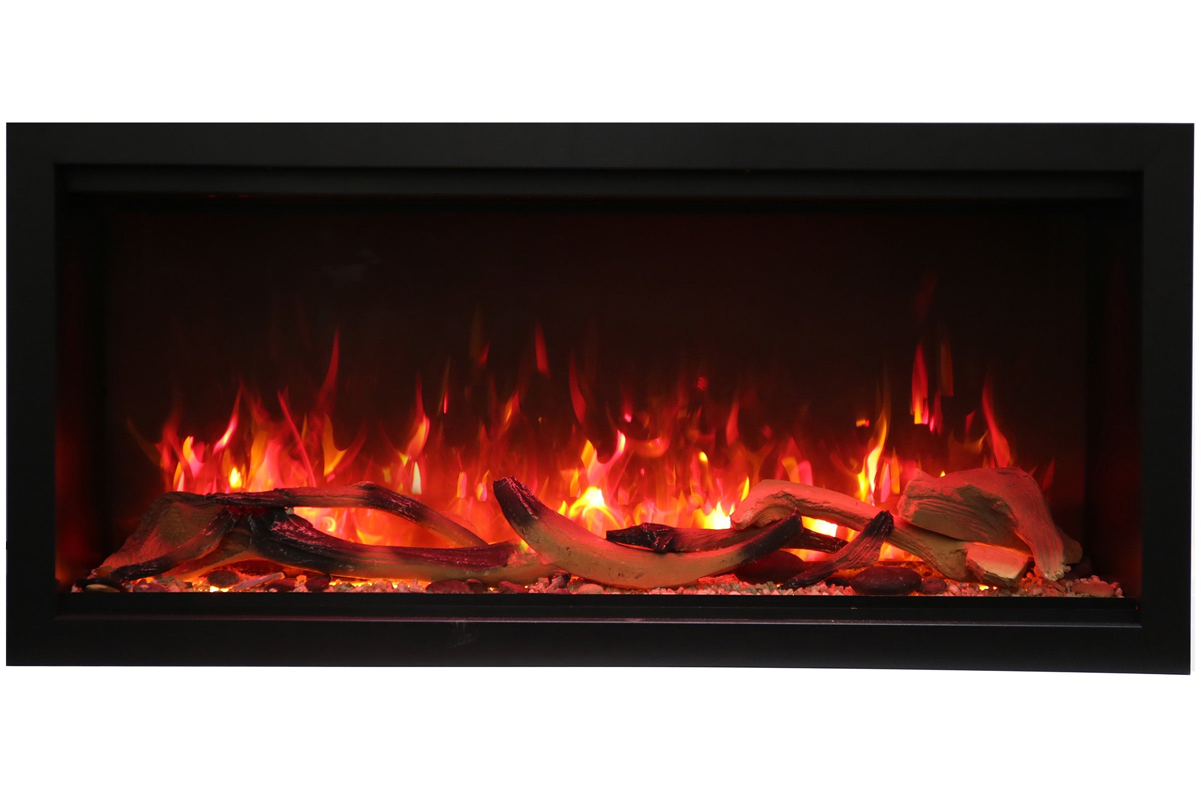 Amantii Symmetry 50'' Extra Tall & Deep Recessed Linear Indoor/Outdoor Electric Fireplace