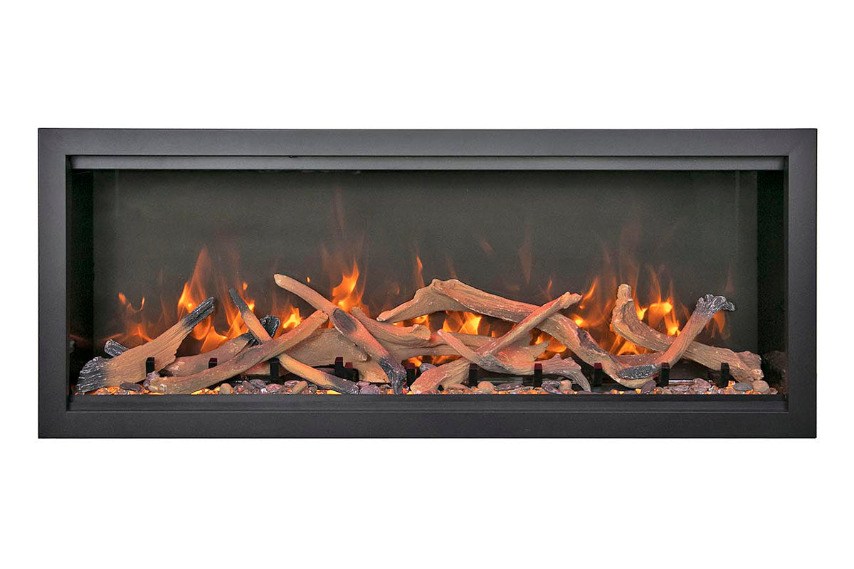 Amantii Symmetry Bespoke Extra Tall 100'' Smart Wall Mount / Recessed Electric Fireplace