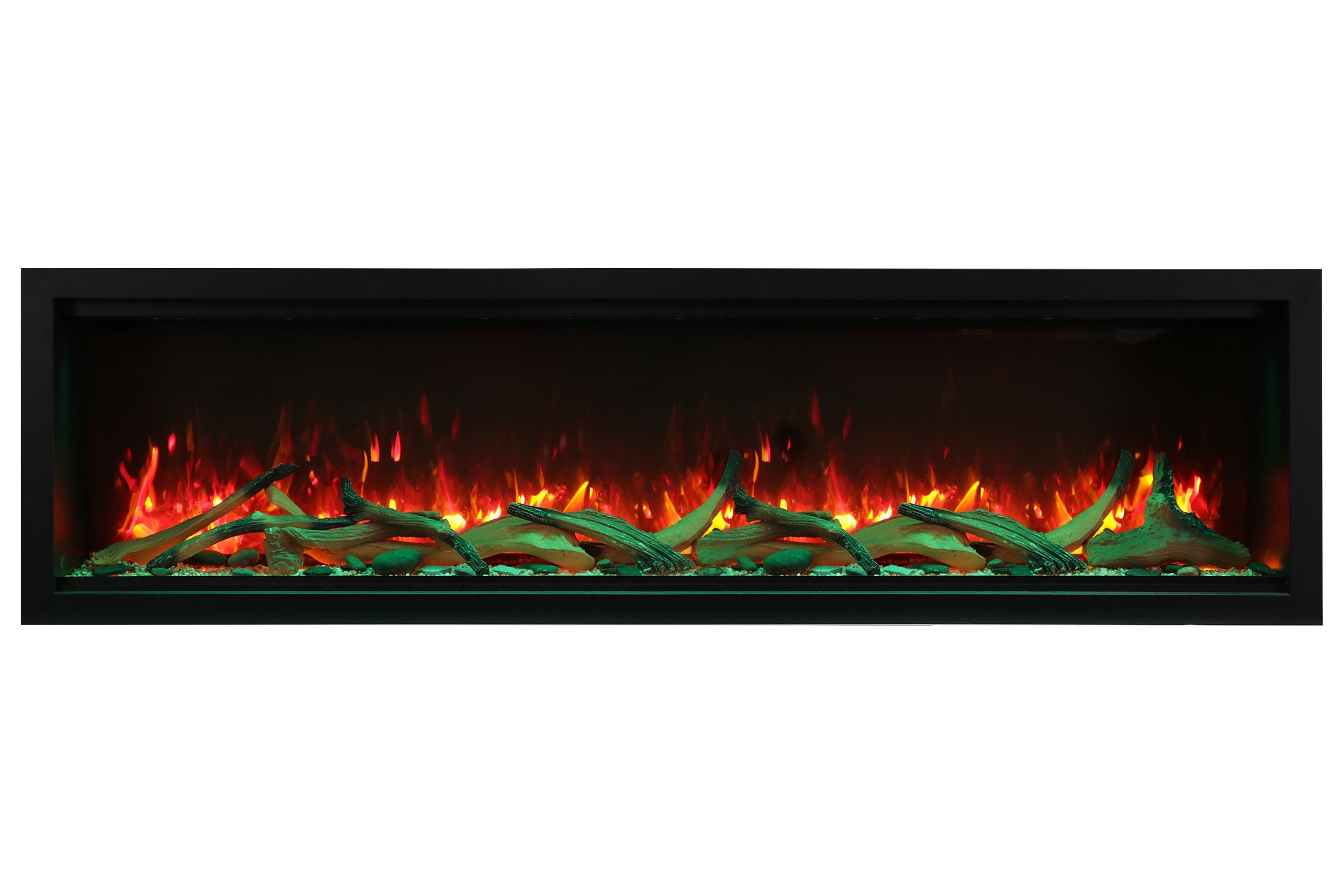 Amantii Symmetry 88'' Extra Tall & Deep Recessed Linear Indoor/Outdoor Electric Fireplace