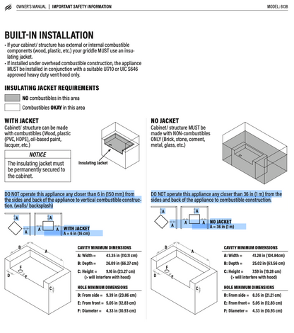 Blackstone 36-Inch Built In Stainless Steel Gas Griddle