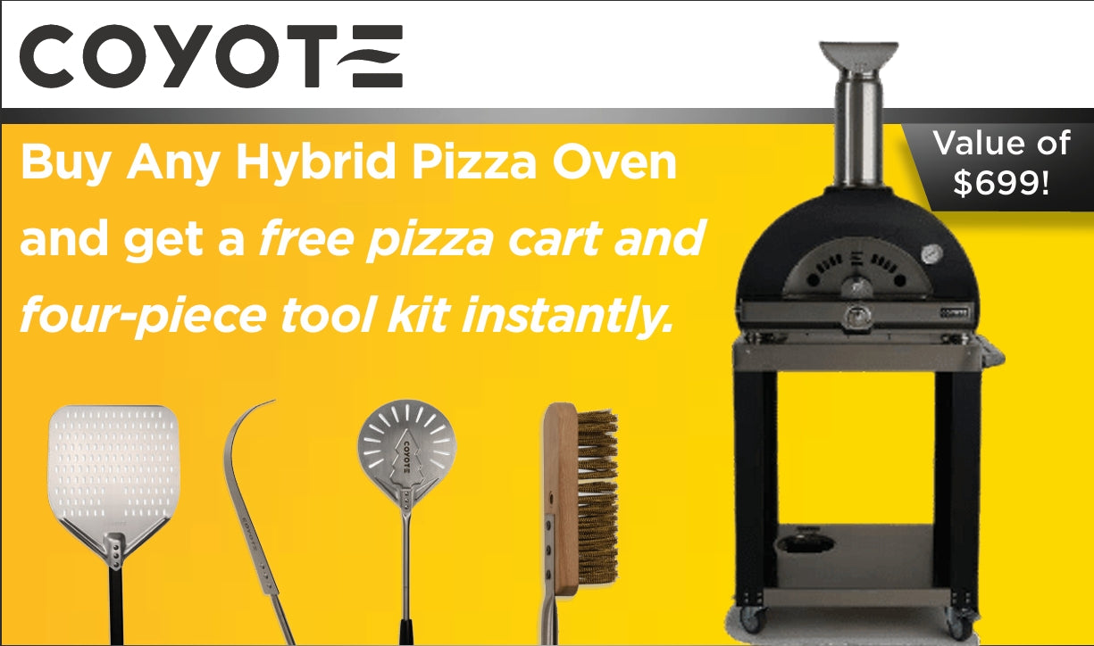 Coyote 30" Hybrid Multi-Fuel Pizza Oven - C1PZ30H