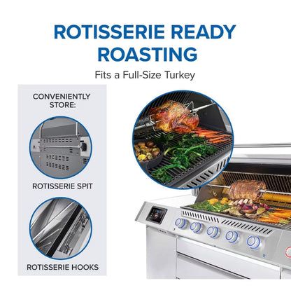 Napoleon Prestige PRO 665 Elite 5 Burner Freestanding Gas Grill