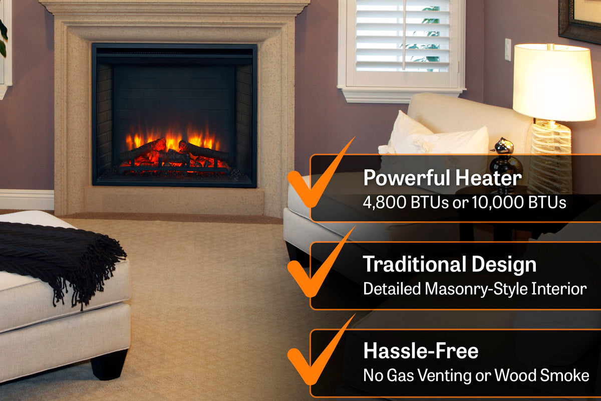 SimpliFire 30" Built-In Electric Firebox