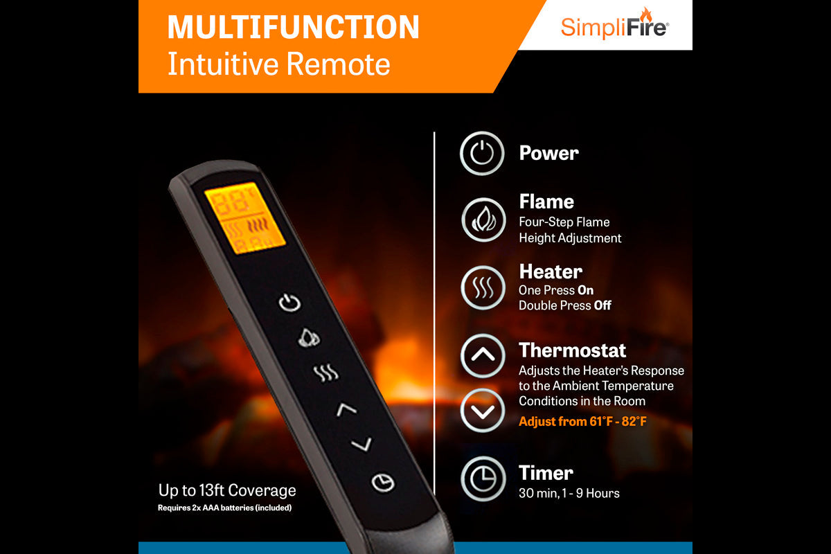 SimpliFire 36" Built-In Electric Firebox