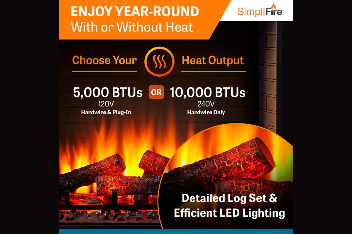 SimpliFire 30" Built-In Electric Firebox