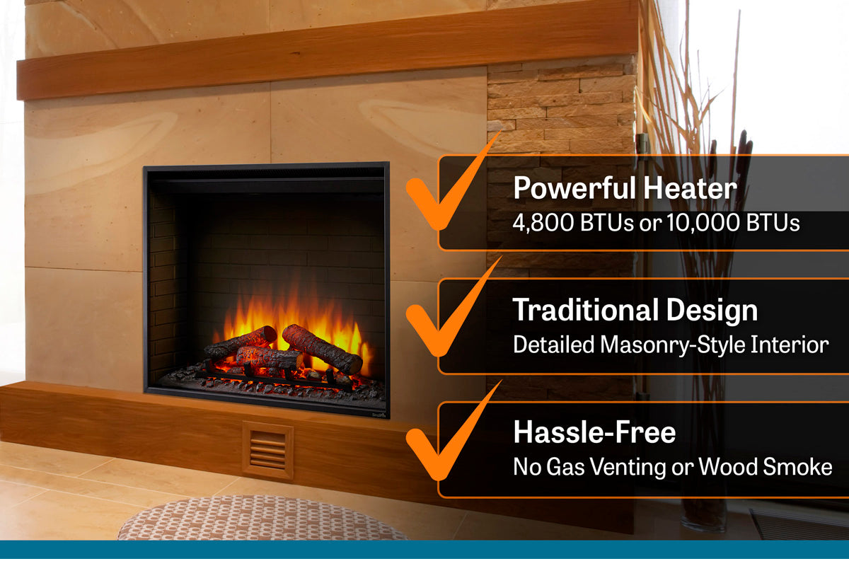 SimpliFire 36" Built-In Electric Firebox