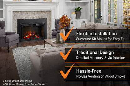 SimpliFire 35" Electric Fireplace Insert