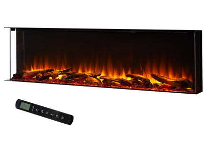 SimpliFire Scion Trinity 55" Multi-Side View Built In Electric Fireplace