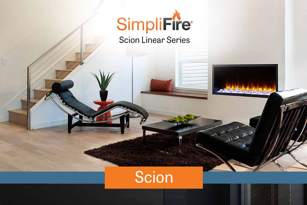 SimpliFire Scion 43'' Built-In Linear Electric Fireplace