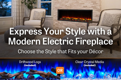 SimpliFire Scion 55'' Built-In Linear Electric Fireplace