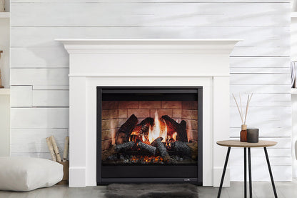 SimpliFire Inception 36" Virtual Fireplace | Wescott Mantel Package | Folio Front