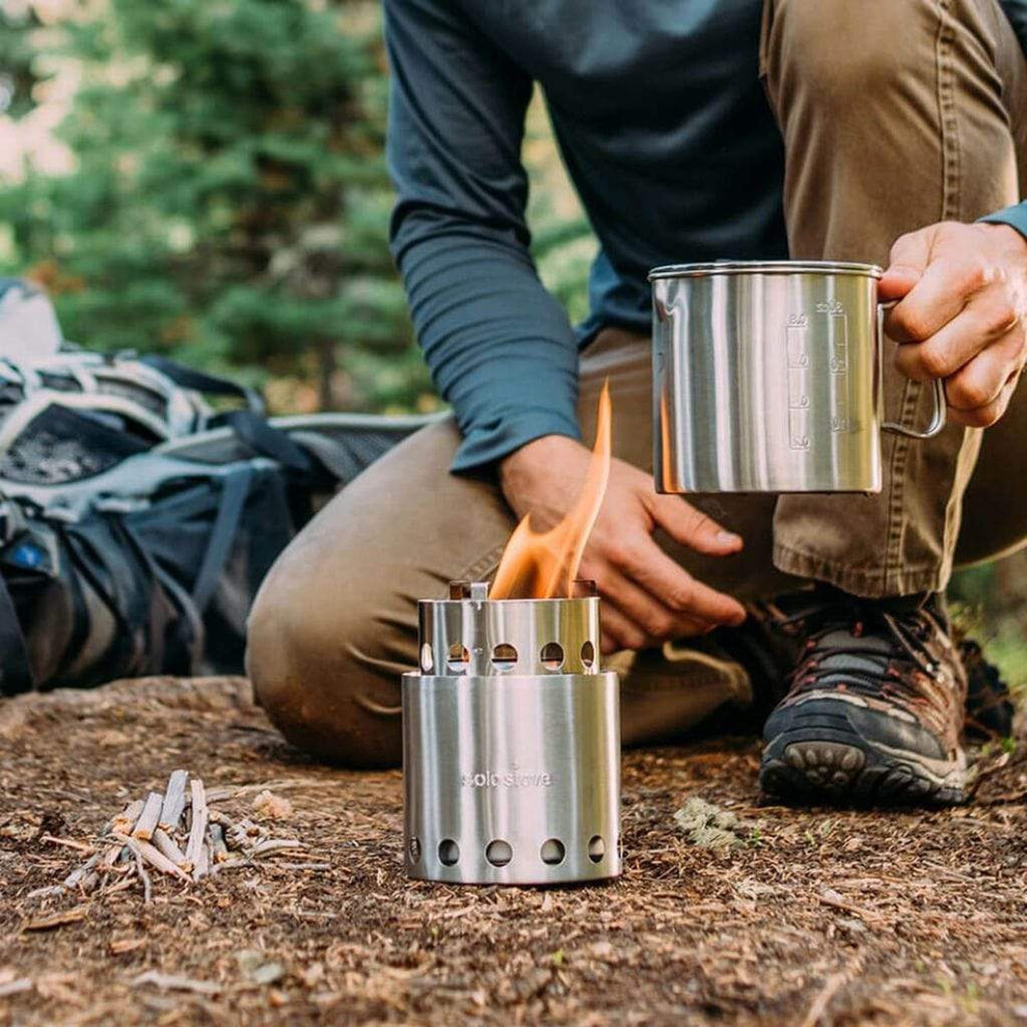 Solo Stove Lite Stainless Steel Camp Stove