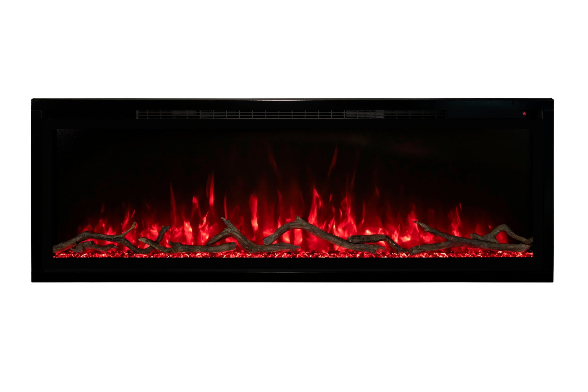 Modern Flames Allwood Fireplace Media Wall in Driftwood Gray | 60'' Spectrum Electric Fireplace