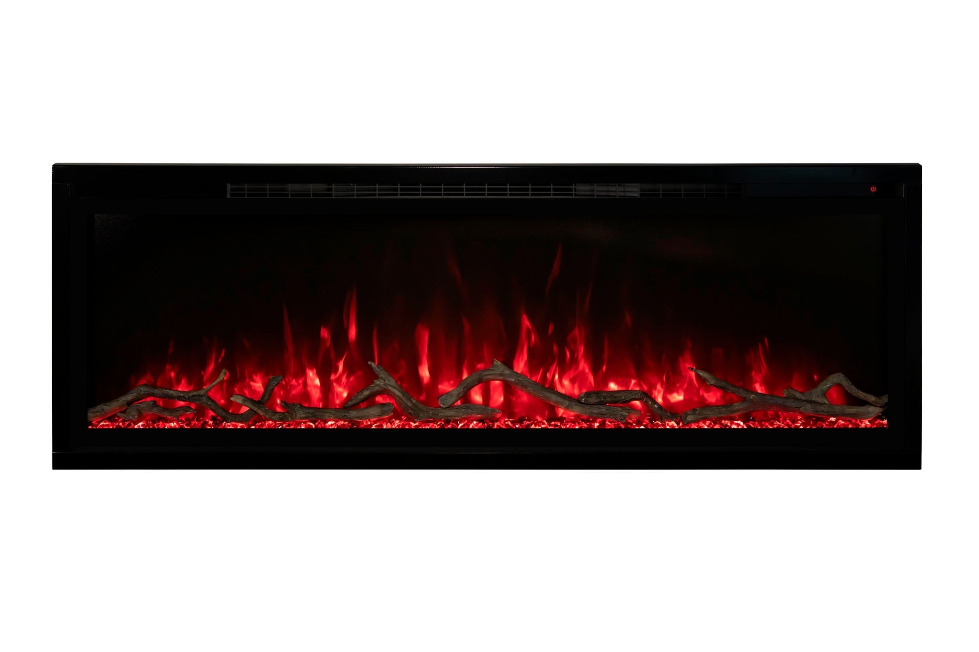 Modern Flames Allwood Fireplace Media Wall in Coastal Sand | 60'' Spectrum Electric Fireplace