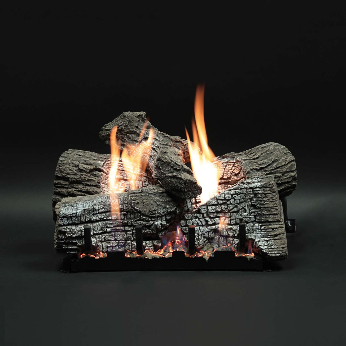 Empire Stacked Wildwood Vented Refractory Complete Fireplace Gas Log Set