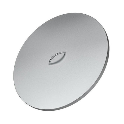 The Outdoor Plus Round Stainless Steel Fire Pit Cover with Handle