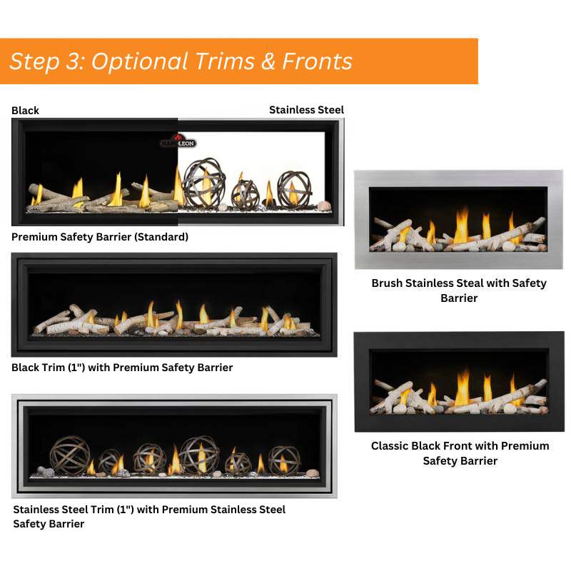 Napoleon Vector 50" Linear Direct Vent Gas Fireplace | LV50N-2