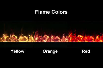 Amantii Symmetry Lumina 34'' Wall Mount / Recessed Smart Indoor/Outdoor Electric Fireplace