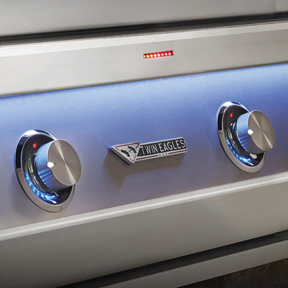 Twin Eagles 42-Inch Eagle One Freestanding Gas Grill with Deluxe Cart with Rotisserie and Infrared Sear Zone