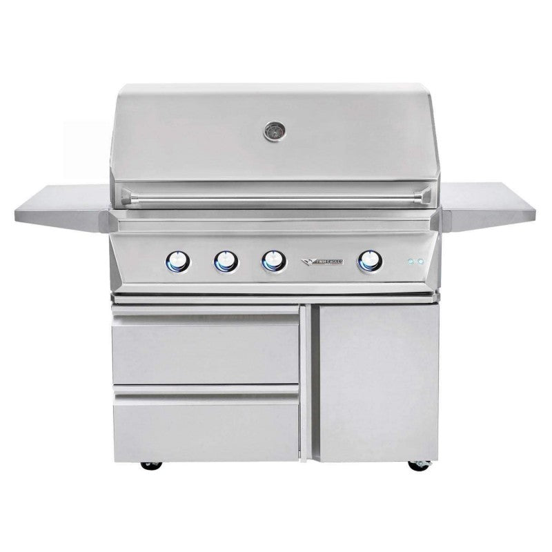 Twin Eagles 42-Inch Freestanding Gas Grill With Drawers And Door