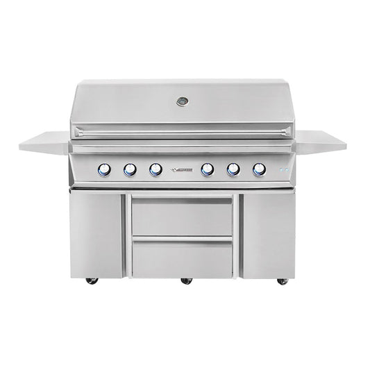 Twin Eagles 54-Inch Freestanding Gas Grill With Drawers And Door