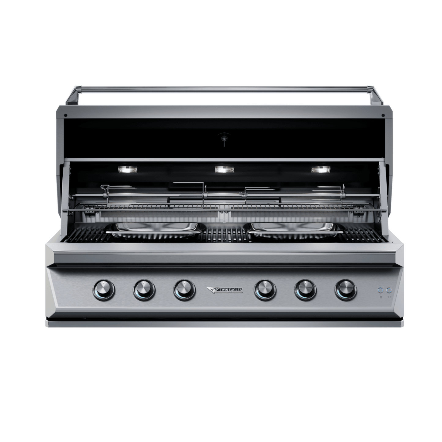 Twin Eagles 54-Inch 4-Burner Built-In Gas Grill with Sear Zone & Two Infrared Rotisserie Burners