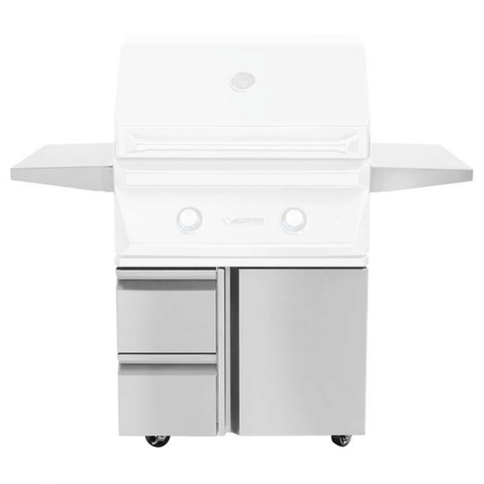 Twin Eagles 30-Inch Freestanding Grill Cart With Door and Drawers Storage