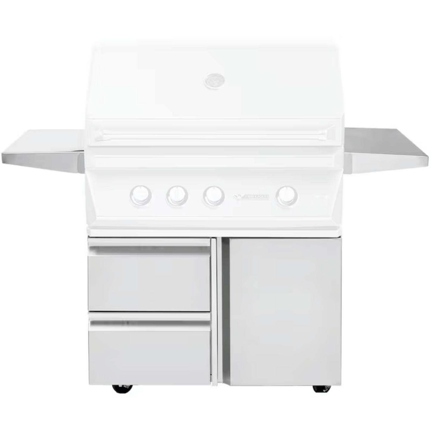 Twin Eagles 36-Inch Freestanding Grill Cart With Two Storage Drawers & One Access Door