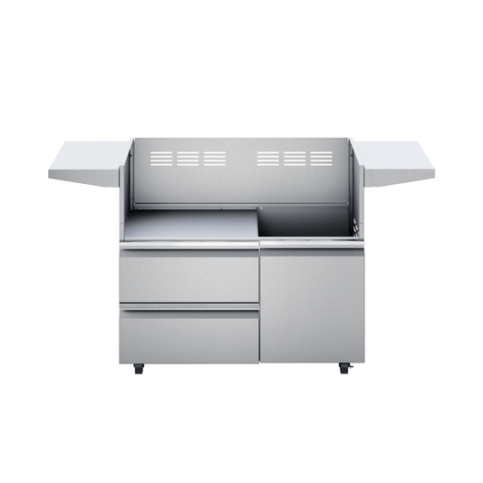 Twin Eagles 42-Inch Freestanding Grill Cart with Storage Drawers & Single Door