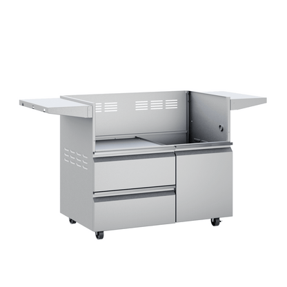 Twin Eagles 42-Inch Freestanding Grill Cart with Storage Drawers & Single Door