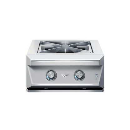 Twin Eagles TEPB24HG-CN Built-In Natural Gas Power Burner w/ Reversible Heavy Duty Grate & Stainless Steel Lid - White Background