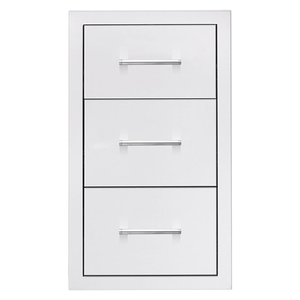 Summerset 17-Inch Vertical 2-Drawer & Paper Towel Holder Combo Masonry - TDC-17M