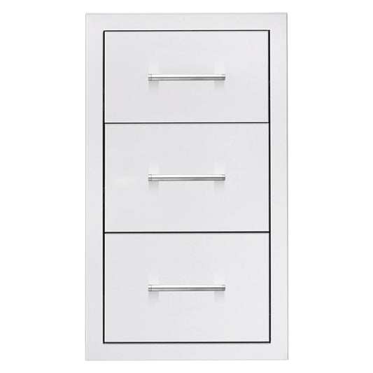 Summerset 17-Inch Vertical 2-Drawer & Paper Towel Holder Combo Masonry - TDC-17M