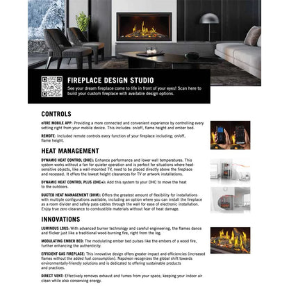 Napoleon Tall Vector 50" Linear Direct Vent Gas Fireplace | TLV50N