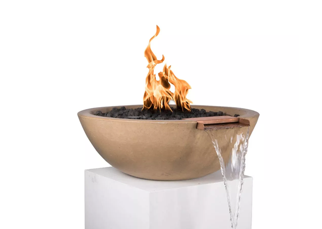 Sedona Concrete Fire & Water Bowl