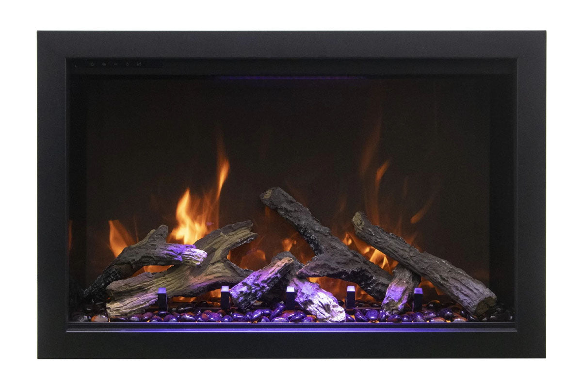 Amantii Traditional Bespoke 33-Inch Built-In Indoor/Outdoor Smart Electric Firebox Insert