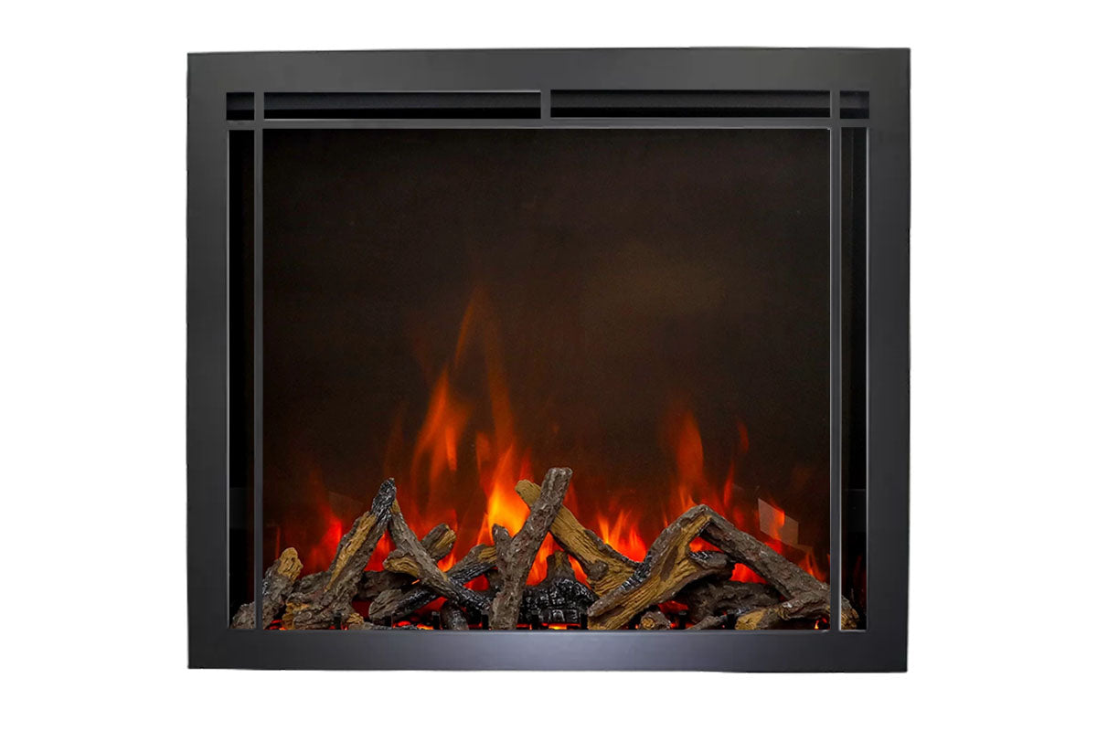 Amantii Traditional Lumina 48-Inch Built-In Indoor/Outdoor Smart Electric Firebox Insert