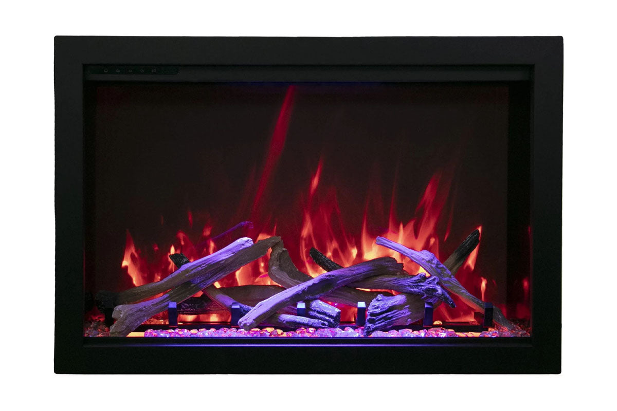 Amantii Traditional Bespoke 44-Inch Built-In Indoor/Outdoor Smart Electric Firebox Insert