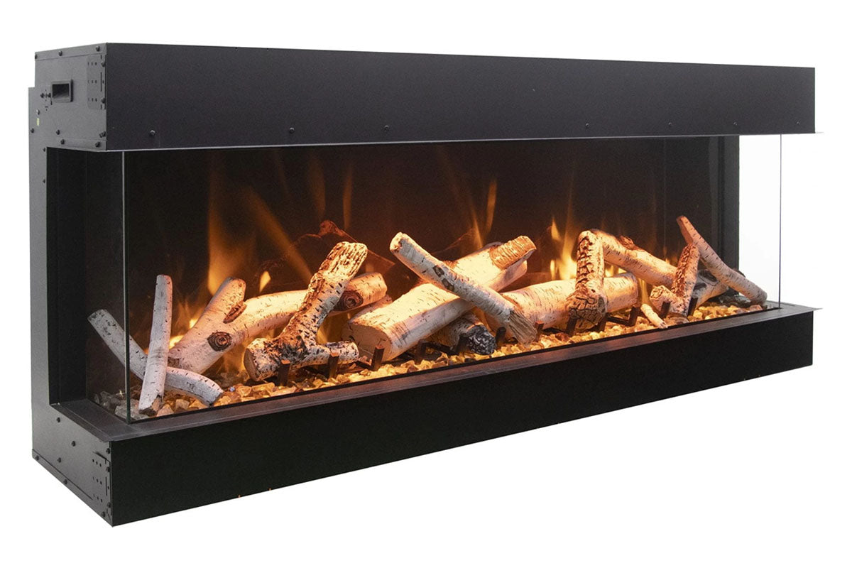 Amantii Panorama Tru View 40-inch 3-Sided View Built In Indoor/Outdoor Electric Fireplace