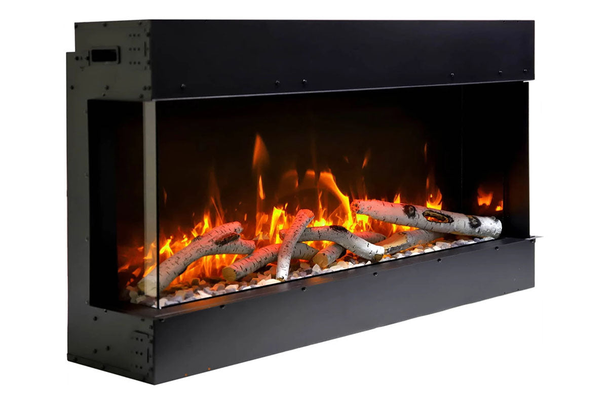 Amantii Panorama Tru View Slim 72-inch 3-Sided Built In Indoor/Outdoor Electric Fireplace