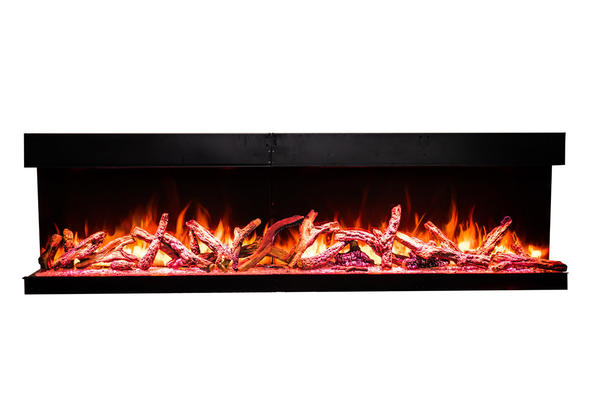 Amantii Tru View Bespoke 55-inch 3-Sided Built In Indoor/Outdoor Electric Fireplace