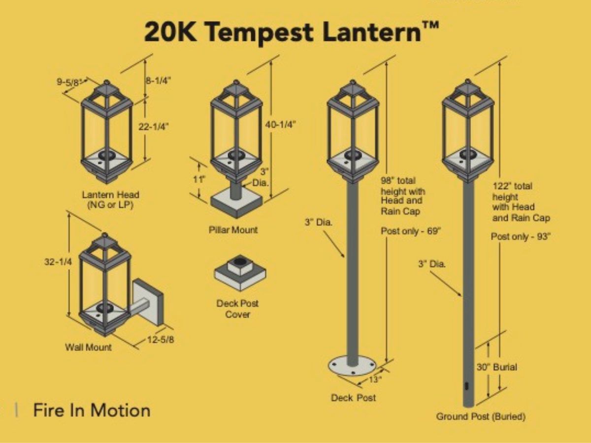 Fire Garden Tempest Lantern (20K BTUS)